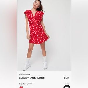 Aritzia Sunday Best wrap dress.